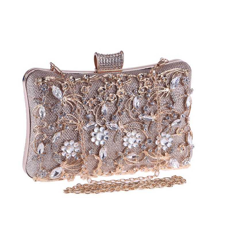 Supply Bag Pu Handbag Women'S Banquet Bag Hollow Diamond Evening Bag Red Carpet Clutch Bag 6888-05 - Image 2