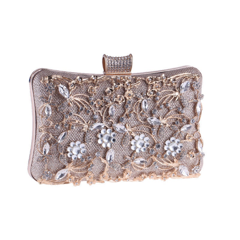 Supply Bag Pu Handbag Women'S Banquet Bag Hollow Diamond Evening Bag Red Carpet Clutch Bag 6888-05 - Image 4