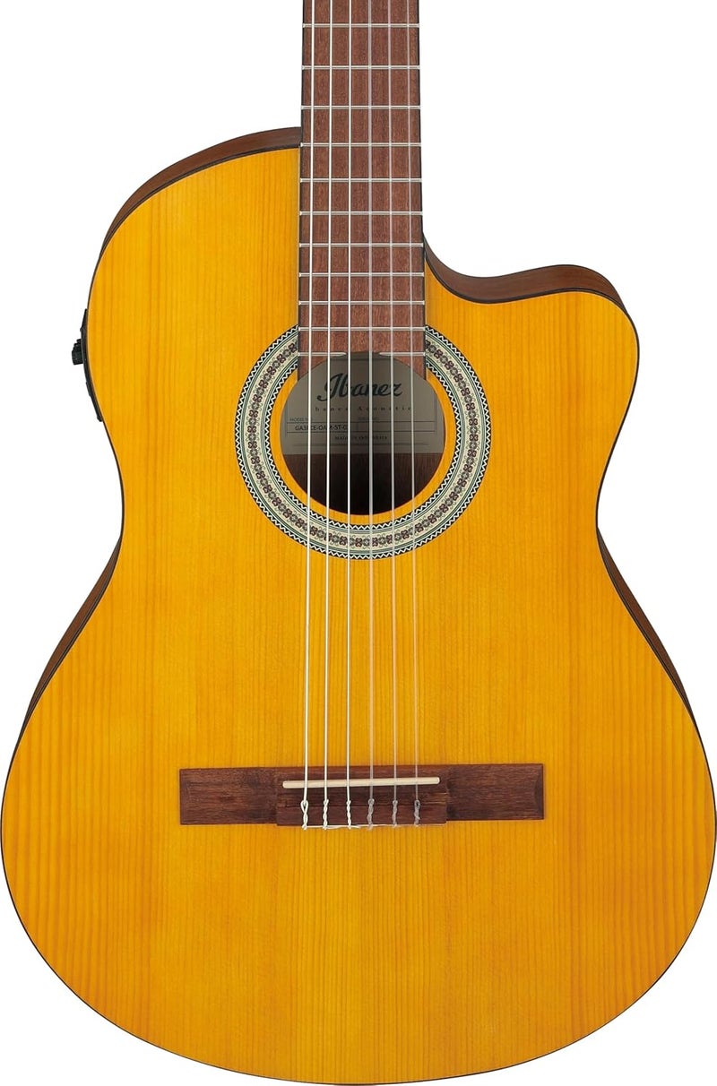 Ibanez غيتار أكوستيك-كهربائي من إيبانيز GA3ECE بخيوط نايلون - لون كهرماني مفتوح - Image 5