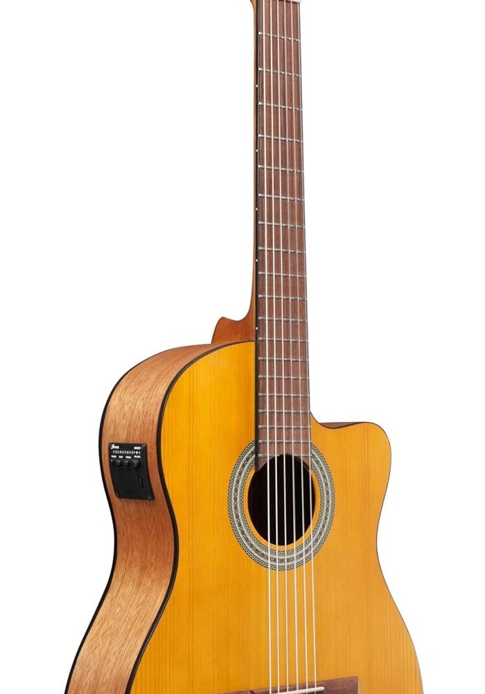 Ibanez غيتار أكوستيك-كهربائي من إيبانيز GA3ECE بخيوط نايلون - لون كهرماني مفتوح - Image 3