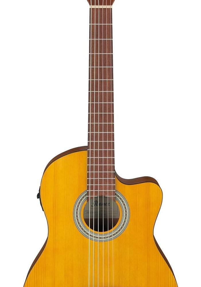Ibanez غيتار أكوستيك-كهربائي من إيبانيز GA3ECE بخيوط نايلون - لون كهرماني مفتوح - Image 1