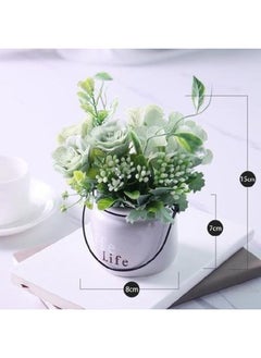 NIBEMINENT Decorative Flower Vase White 