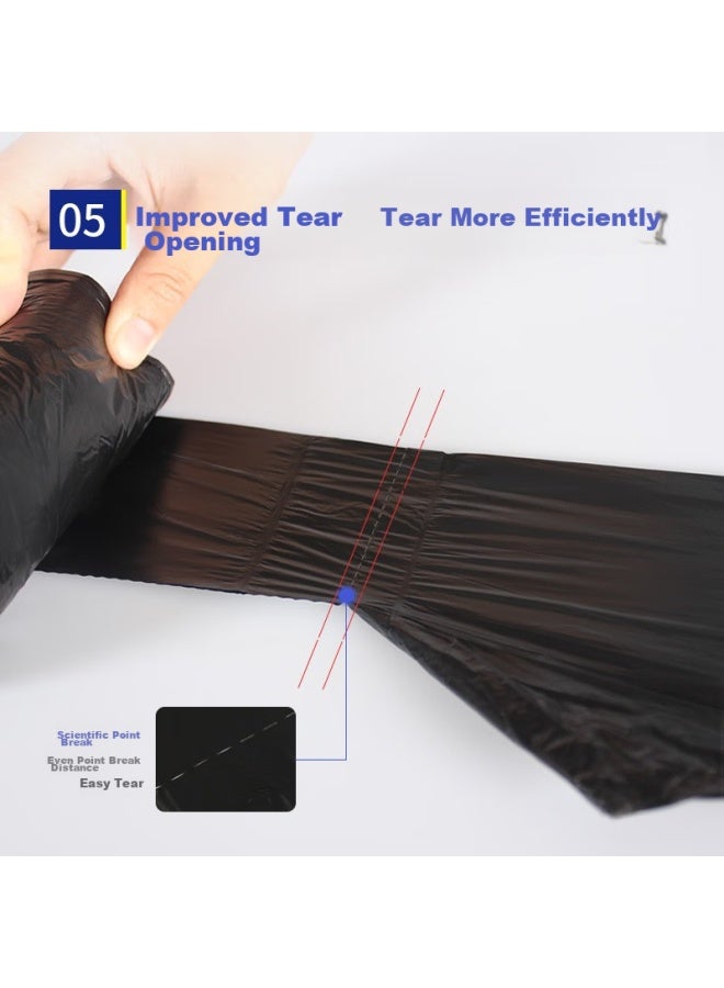 Yessel Yizhixuan Vest Garbage Bags, 300 Count, Single-sided 0.7 Microns, Black, 45*60cm, Thickened, For Home And Office Use - Image 5