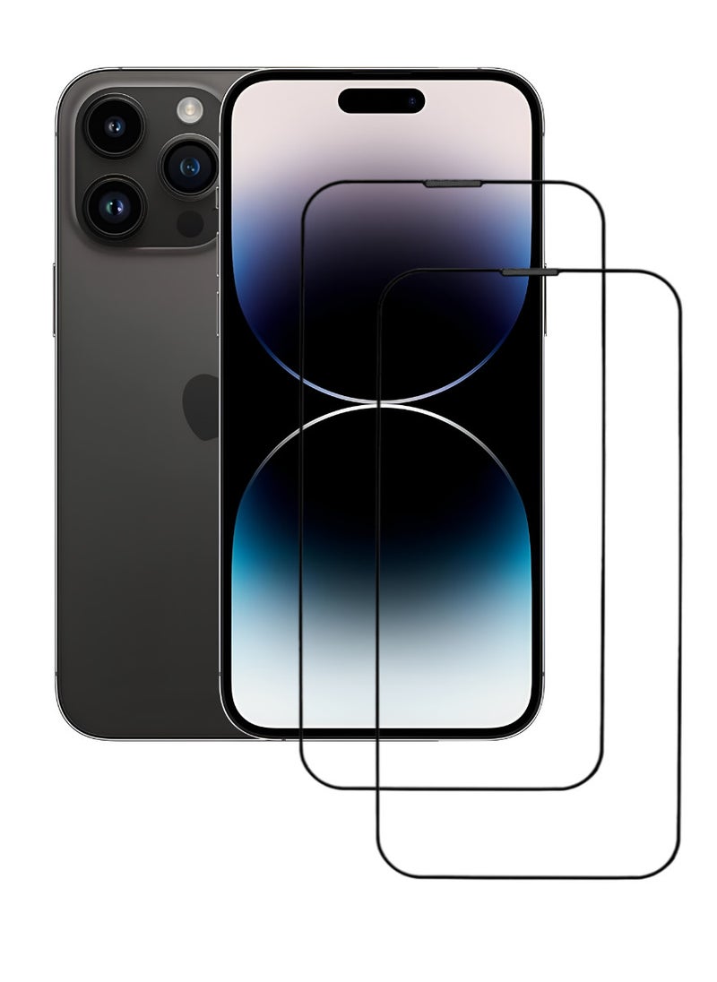 ACLIX 2 Pieces Antistatic ESD Dustproof Premium Quality High Definition Tempered Glass Screen Protector Designed For  iPhone 14 Pro Max - Image 1
