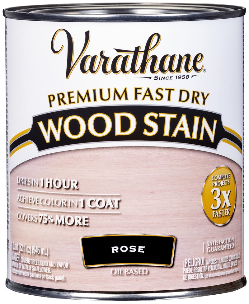 Varathane Premium Fast Dry Wood Stain, Quart, Rose - Image 1