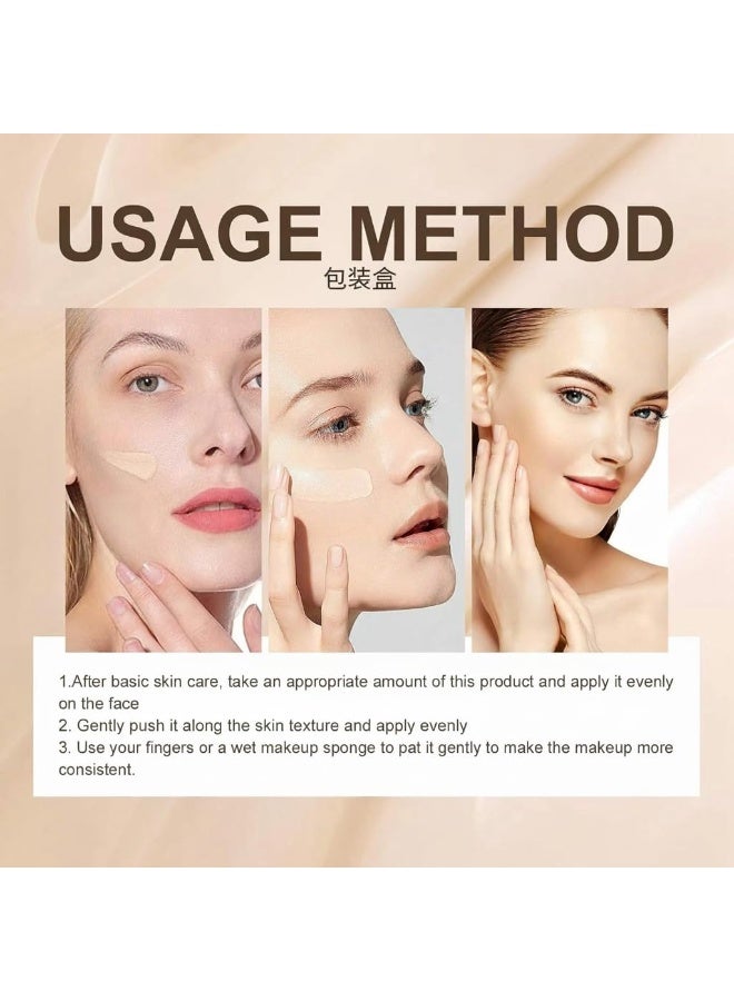 KASTWAVE Hydrating BB Cream Foundation, Color Correcting Tinted Moisturizer with SPF 50, Full-Coverage, Long-Lasting for All Skin Types – Medium, Light - Image 4