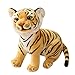 GUDVES Tigers Plush Toy Stuffed Animal Plush Cat by Tiger Tale Toys Cute Lifelike Tiger Stuffed Animals Toy Gift for Boy Baby Hug Tiger Lifelike Stuffed Animal 98 in Yellow Tiger - Image 3