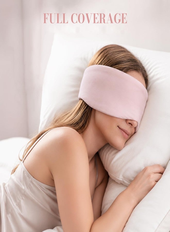 Gizmolet Sleep Mask for Women Men, Reversible Eye Mask Sleeping with Cozy & Cooling Sides, Adjustable Velcro Band, Blackout Face-Hugging Padded Eye Cover for Sleeping Travel Office, Pink - Image 5