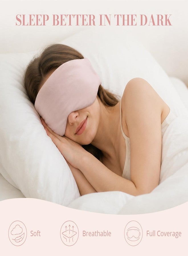 Gizmolet Sleep Mask for Women Men, Reversible Eye Mask Sleeping with Cozy & Cooling Sides, Adjustable Velcro Band, Blackout Face-Hugging Padded Eye Cover for Sleeping Travel Office, Pink - Image 2