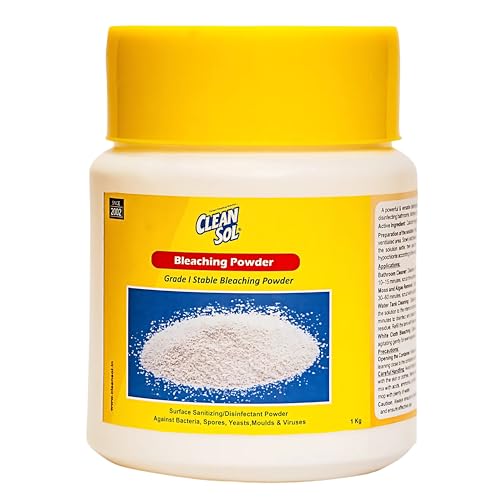 Cleansol Bleaching Powder for Disinfectant, Bathroom, Algae, Water Tank, Clothes and Outdoor Area Cleaning - 1 Kg - Image 1