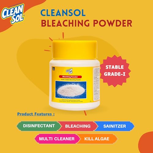 Cleansol Bleaching Powder for Disinfectant, Bathroom, Algae, Water Tank, Clothes and Outdoor Area Cleaning - 1 Kg - Image 3