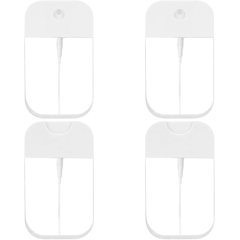Rimoev 4 PCS Clear Spray Bottles, Portable Card Spray Bottles, 50 ML Refillable Plastic Perfume Atomizer Vials, Suitable Perfume, moisturizing water, hand sanitizer - Image 1