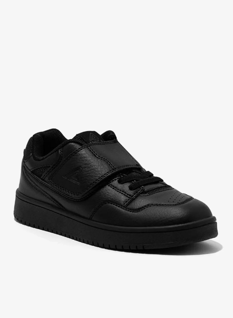 Amica Boys' Sneakers Black Hook & Loop Kids Shoes for School - AMICA