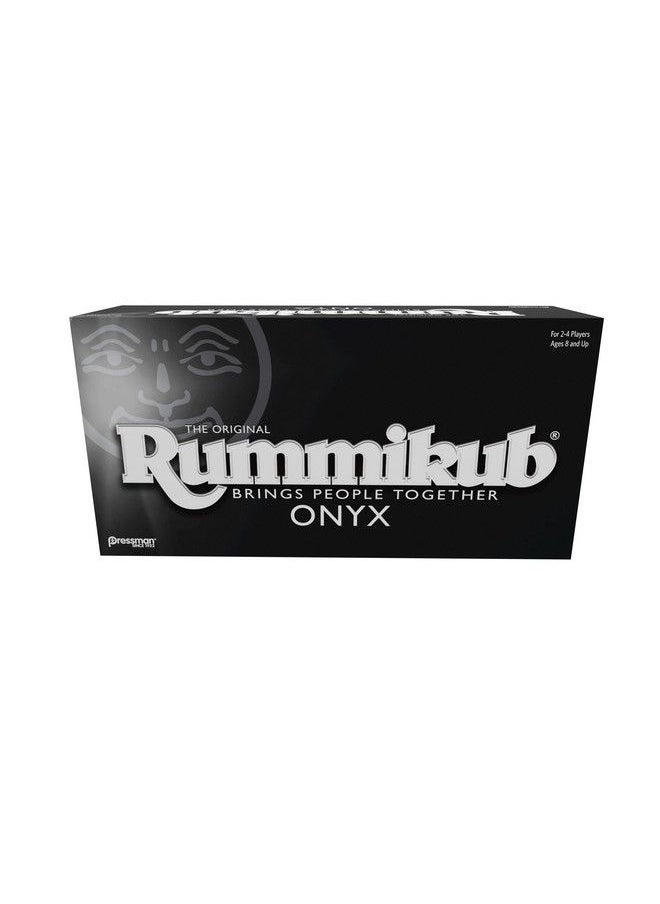 Rummikub Onyx Edition Sophisticated Set With Unique Black Rummikub Tiles And Vibrantly Colored Engraved Numbers By Pressman Multi Color