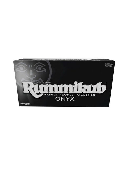 Rummikub Onyx Edition Sophisticated Set With Unique Black Rummikub Tiles And Vibrantly Colored Engraved Numbers By Pressman Multi Color