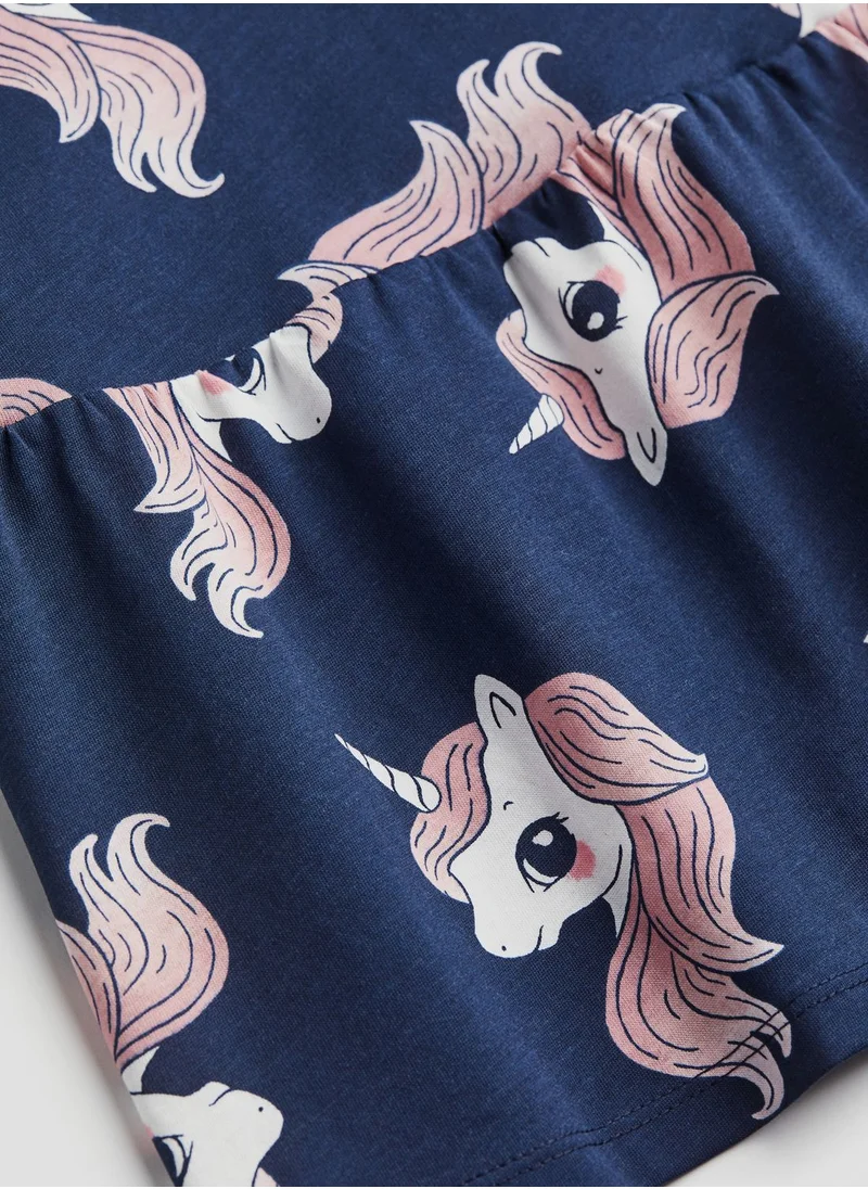 اتش اند ام Kids Unicorn Print Midi Dress