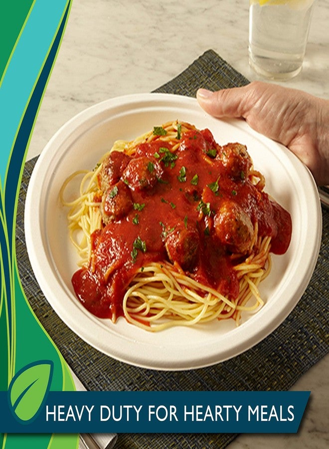 Hefty EcoSave Disposable Bowls, Made from Plant Based Materials, Heavy Duty & Microwave Safe Paper Bowls, 25 Disposable Bowls Per Pack, 16 oz Each (Pack - 6) - Image 4