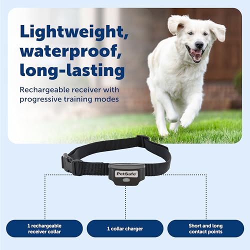PetSafe Rechargeable In-Ground Pet Fence Receiver Collar for Cats and Dogs, Waterproof with Tone and Static Correction, Fits Pets 5 lbs and Up from The Parent Company of The Invisible Fence Brand - Image 5