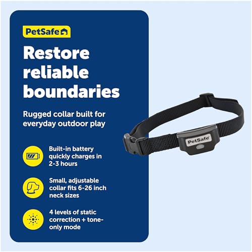 PetSafe Rechargeable In-Ground Pet Fence Receiver Collar for Cats and Dogs, Waterproof with Tone and Static Correction, Fits Pets 5 lbs and Up from The Parent Company of The Invisible Fence Brand - Image 4