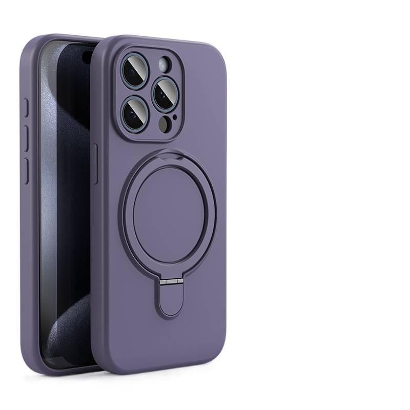 غطاء هاتف | حماية من السقوط | حامل قائم | بنفسجي | سيليكون | مقاوم للصدمات لـ iPhone 17 / 17 Air / 17 Pro / 17 Pro Max - Image 1