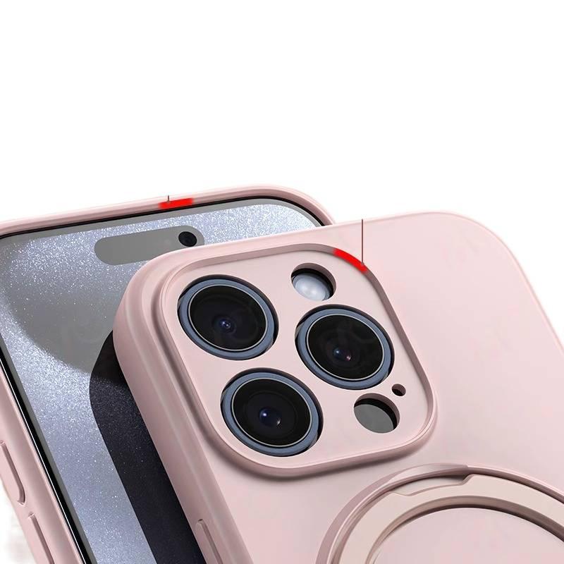 غطاء هاتف | حماية من السقوط | حامل قائم | بنفسجي | سيليكون | مقاوم للصدمات لـ iPhone 17 / 17 Air / 17 Pro / 17 Pro Max - Image 4
