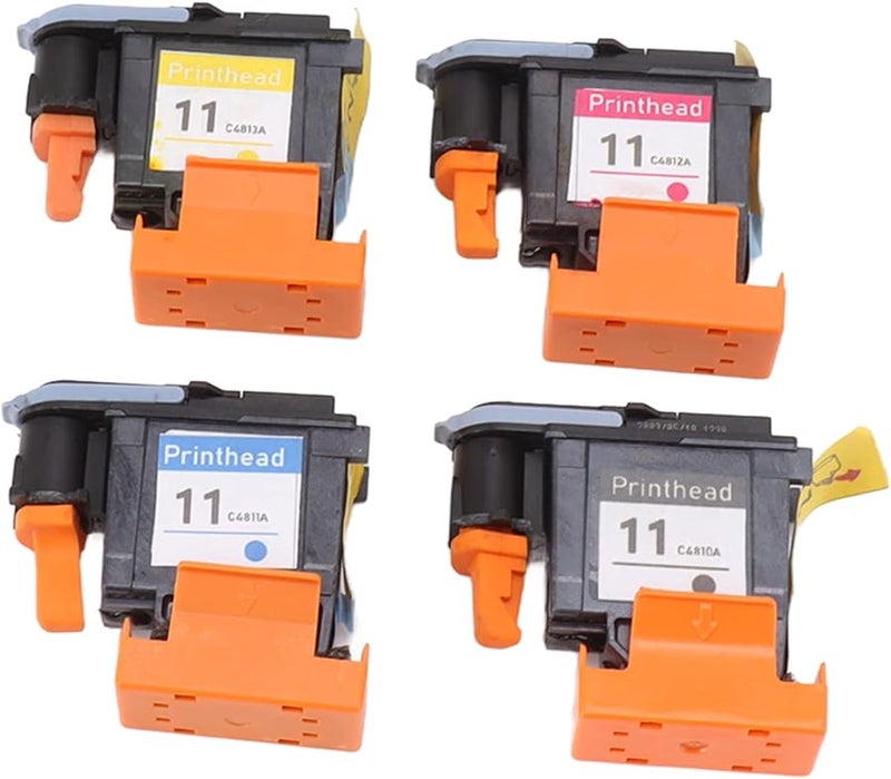 Topincn 4 Pcs Printer Printhead Replacement Black Cyan Yellow For 100 110 111 500 510 800 813 850 Clear Resolution - Image 2