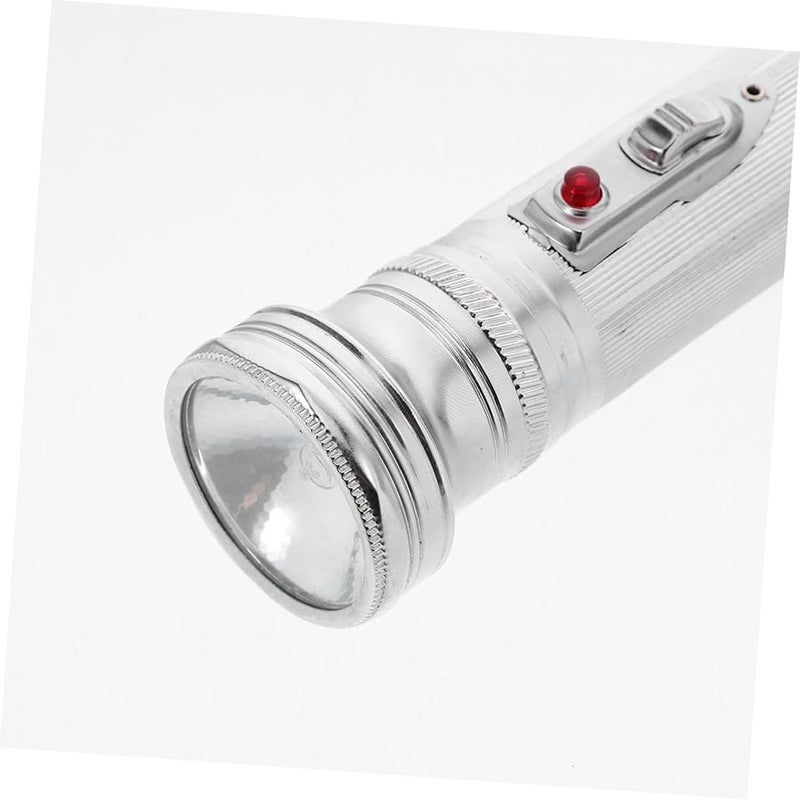 مصباح يدوي معدني قديم بأسلوب السبعينات بأبعاد 17.5 × 4.6 × 4.6 سم، مناسب لديكور المنزل ومستلزمات الحفلات. - Image 4