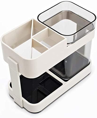 ATOOZED 1 Cup Toothbrush Toothpaste Stand Holder Bathroom Storage Organizer - Image 2
