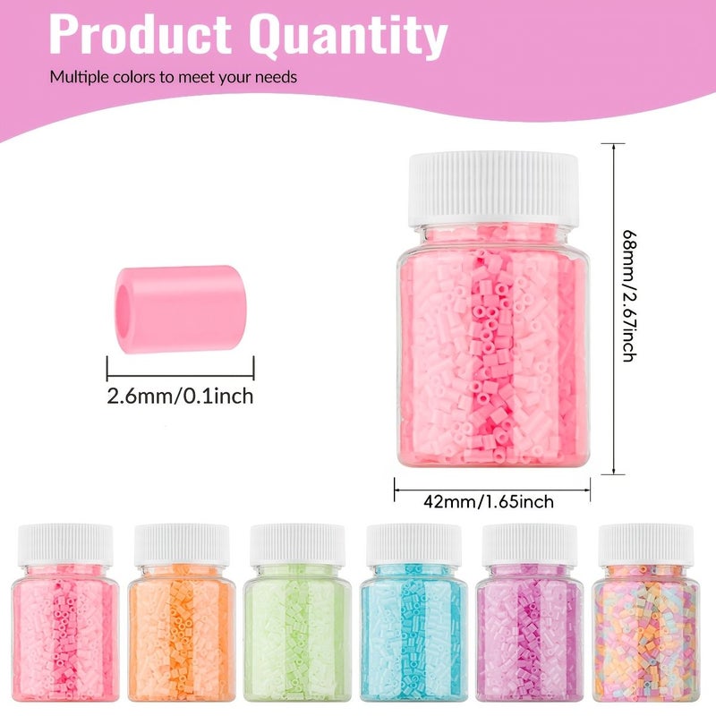 2005Pcs Plastic Fuse Beads For Pixel Art Vibrant Colors Craft Decorations - Image 4