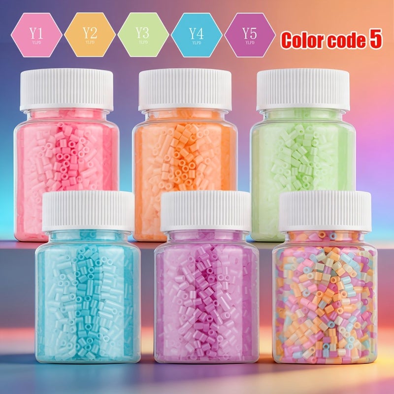 2005Pcs Plastic Fuse Beads For Pixel Art Vibrant Colors Craft Decorations - Image 1