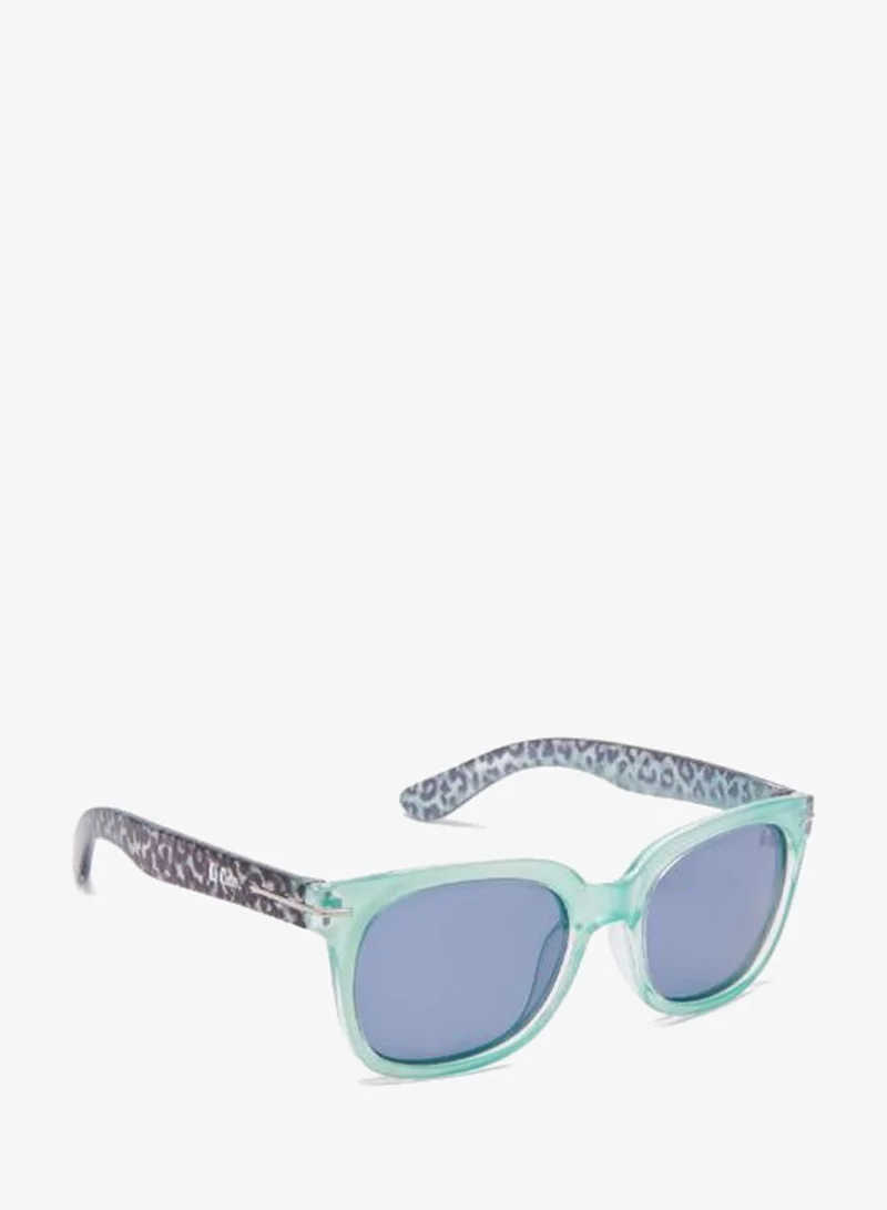 Lee Cooper Polarized Sunglasses Light Blue Frame Blue Mirror Lens 47mm  - LCK116C01