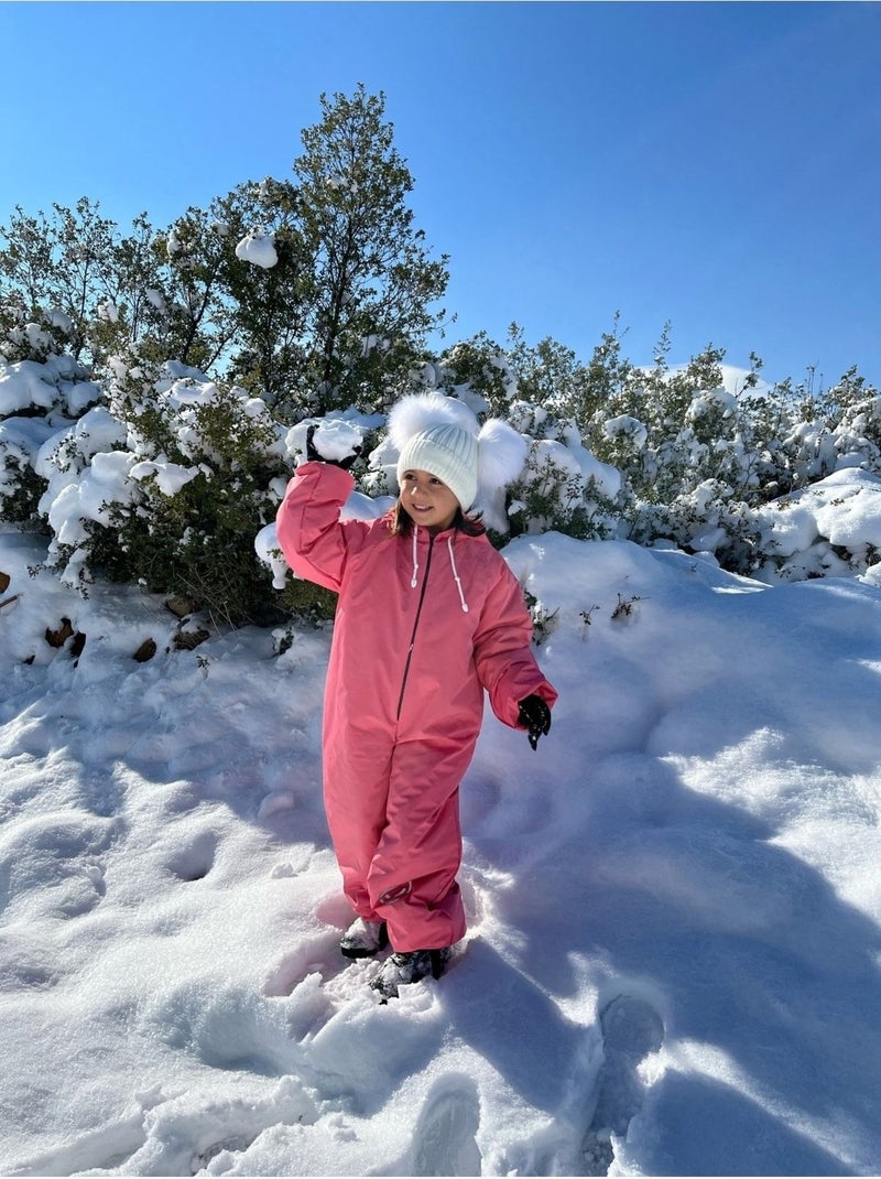 Belkızın Atölyesi Belkız's Workshop Pink Thermal Astronaut Jumpsuit  - Image 1