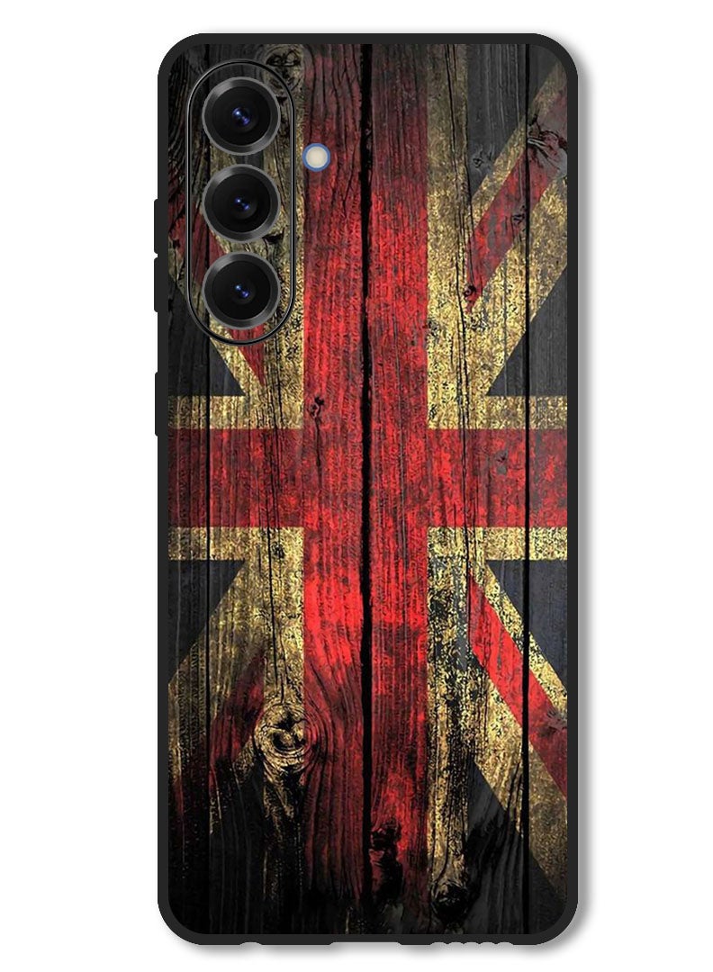 Theodor Case Compatible with Samsung Galaxy F56 6.74 Inch Protection Shockproof Bumper Cover Vintage wood - Image 1