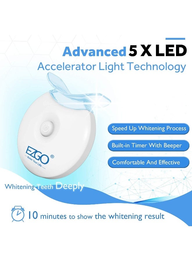 EZGO Teeth Whitening LED Accelerator Lights 5 X LED Light Whiten Teeth Faster Works with Tooth Whitening Gel Whitening Trays or White Strips - Image 2
