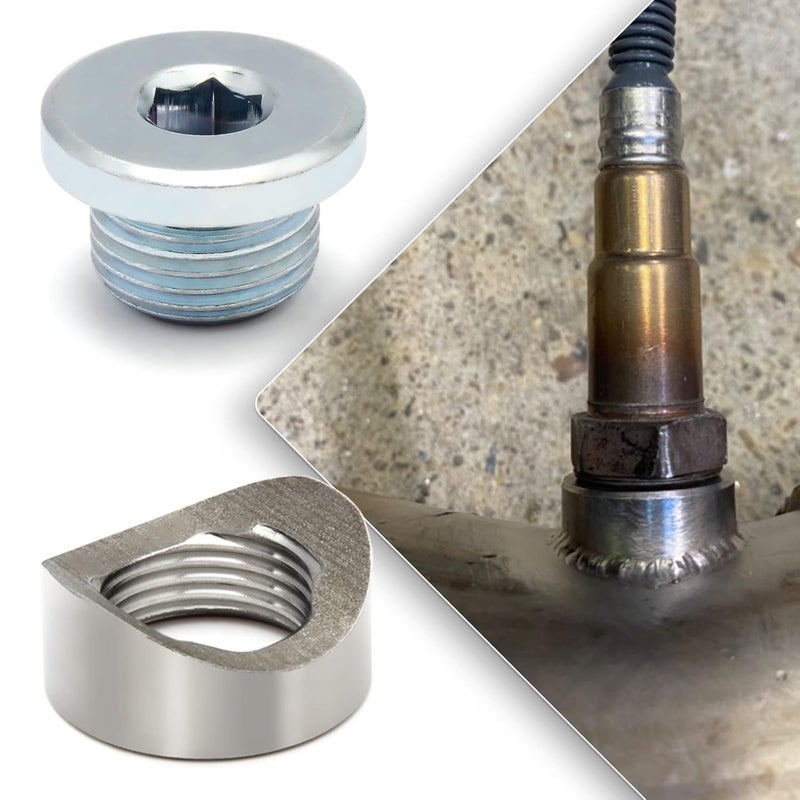LEDAUT M18X1.5 Bung and Plug Notched Style Stepped Notched Style Mounting Bung and Plugs (1 Bungs/1 Plugs) - Image 5