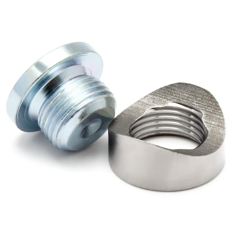 LEDAUT M18X1.5 Bung and Plug Notched Style Stepped Notched Style Mounting Bung and Plugs (1 Bungs/1 Plugs) - Image 1