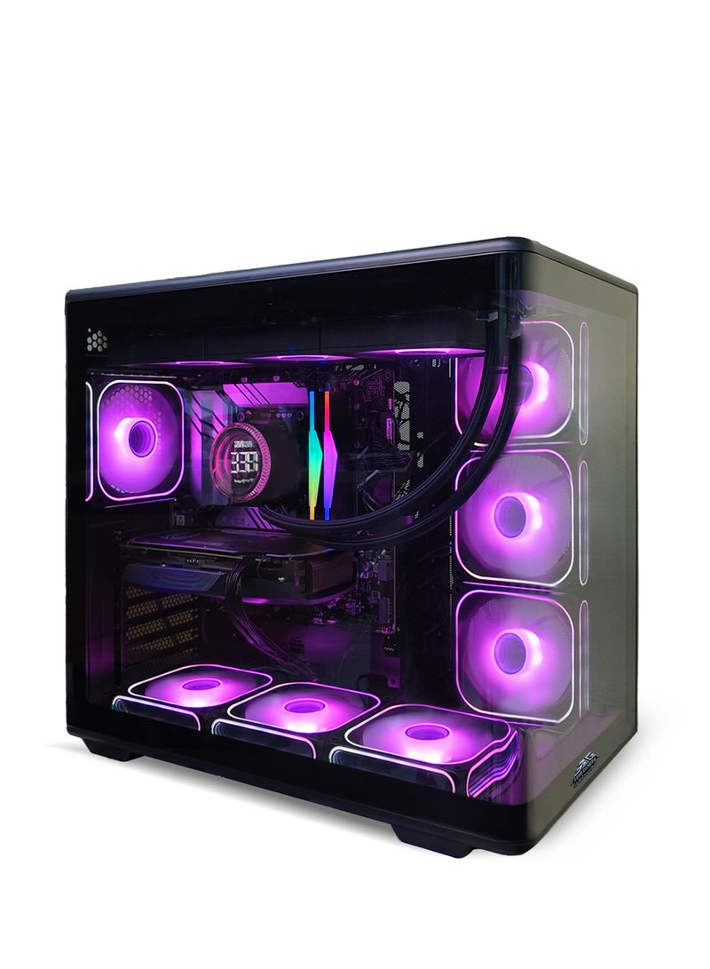 عرب جيمرز كمبيوتر ألعاب إنتل ألترا 5 250KF بلس، RTX 5070 12 جيجابايت، 32 جيجابايت رام، 1 تيرابايت SSD، ويندوز 11 برو، كيس أسود RGB - Image 3