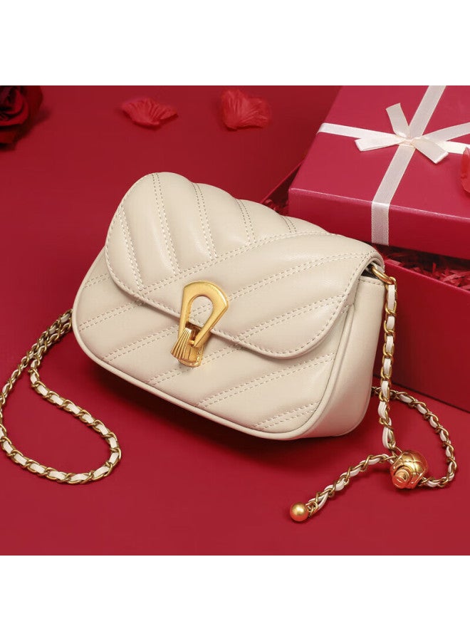 Viney Women's Handbag, Cowhide Crossbody Phone Bag, Stylish Shoulder Chain Bag, Practical Birthday And Mother's Day Gift For Mom - Image 1