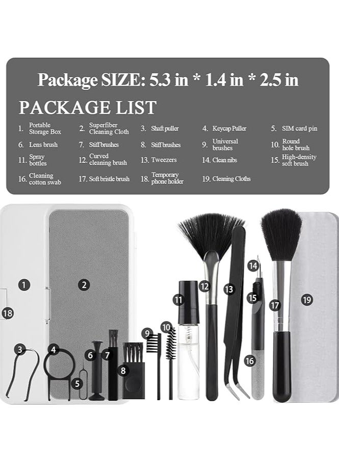 Joyelink مجموعة تنظيف لوحة المفاتيح ومنظف الكمبيوتر المحمول، حافظ على أجهزتك نظيفة باستخدام محلول تنظيف الكمبيوتر 10 في 1 هذا، لأجهزة الكمبيوتر المحمولة والشاشات ولوحات المفاتيح - Image 2