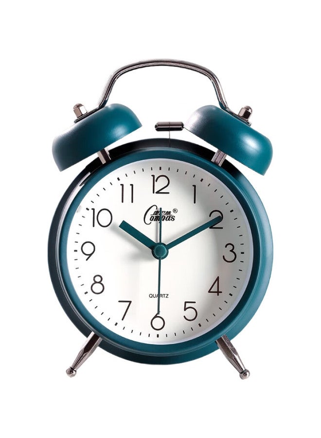 Compas Alarm Clock For Children And Students, Retro Mechanical Bell Alarm Clock With Loud Volume, Bedside Clock, Alarm Watch 2314 Green - Image 2