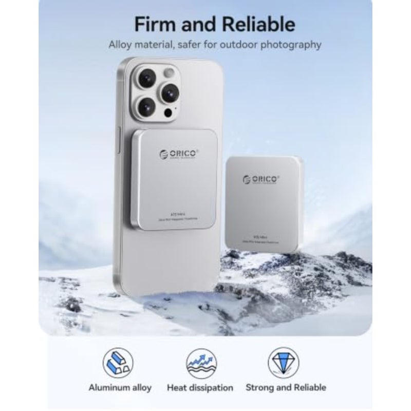 SSD خارجي مغناطيسي سعة 128 جيجابايت لهاتف iPhone، سبائك الألومنيوم، فضي، توصيل وتشغيل وحدة تخزين الهاتف المحمول بسرعة تصل إلى 150 ميجابايت/ثانية - Image 5