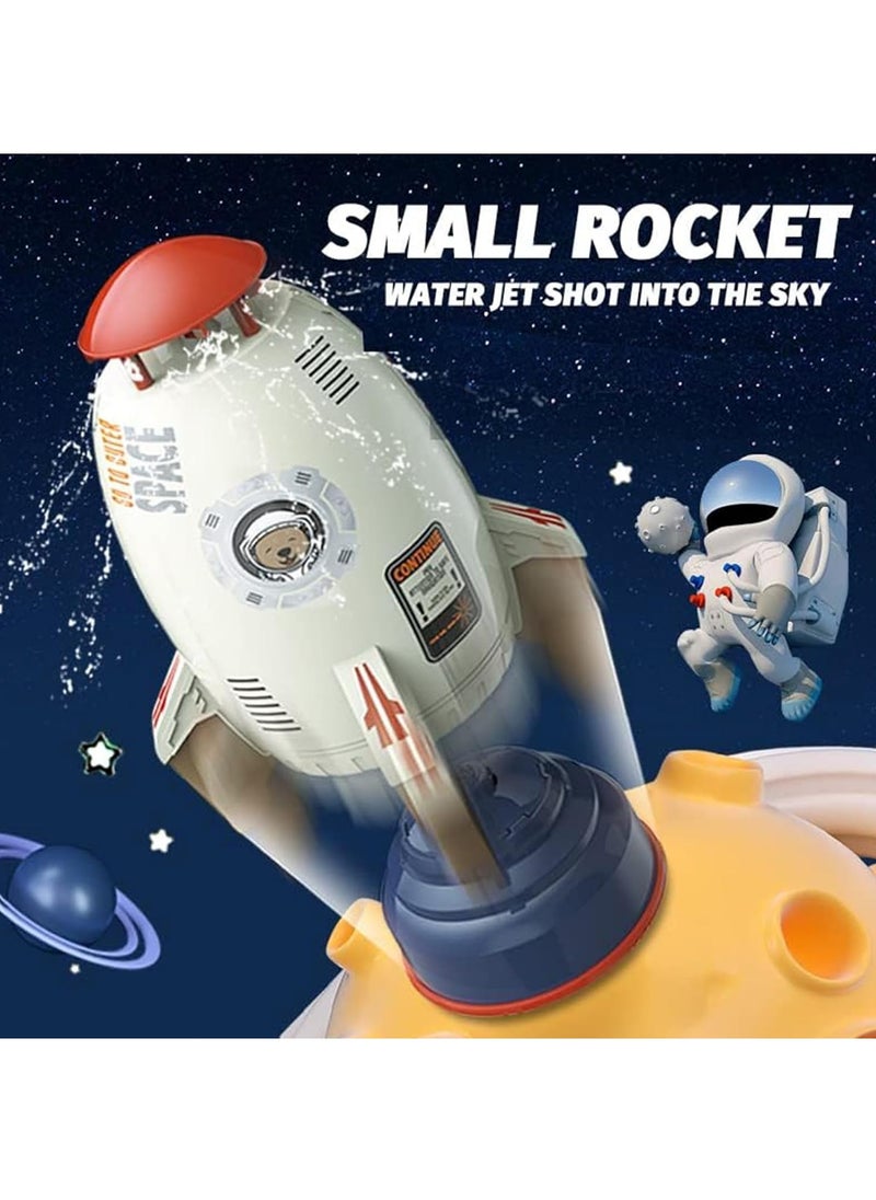 Generic - Rocket Water Toys for Kids Sprinkler Outdoor Summer Rocket Water Sprinklers Toys Pump Spray Lawn Game Toys for Kids Holiday & Birthday Gift (White) - Image 1