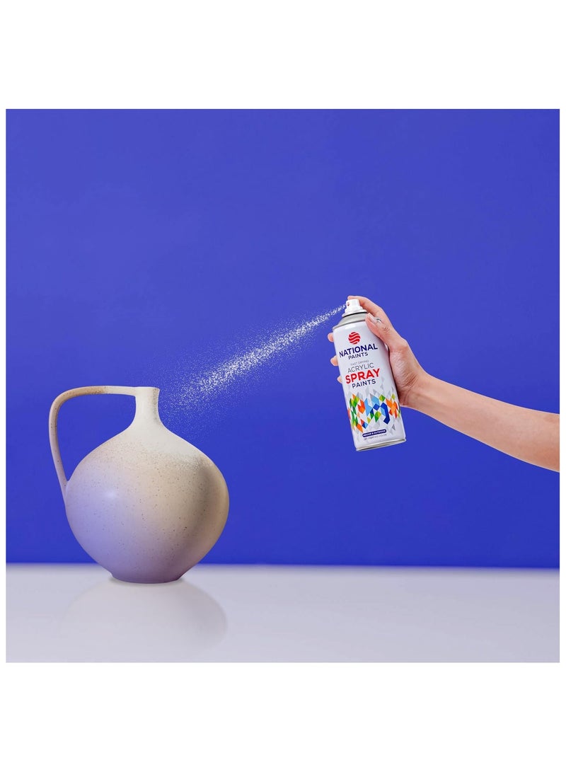 NATIONAL PAINTS National Paint Matt Clear 901 Acrylic Spray Paint 400ml – Transparent Matte Finish Protective Coating - Image 2