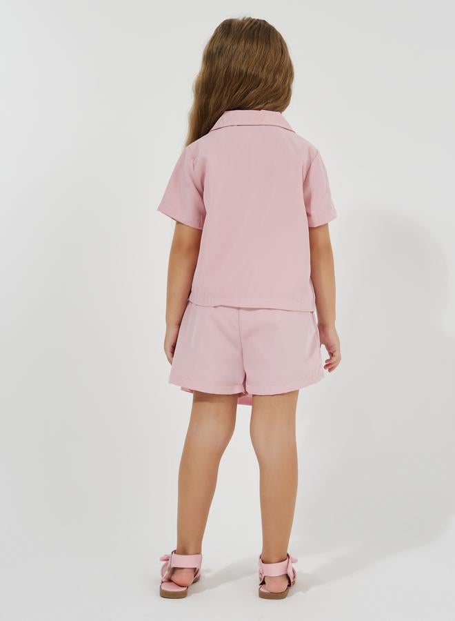 Styli Pack of 3 - Notch Collar Shirt, Pleated Skorts & Cap - Image 4