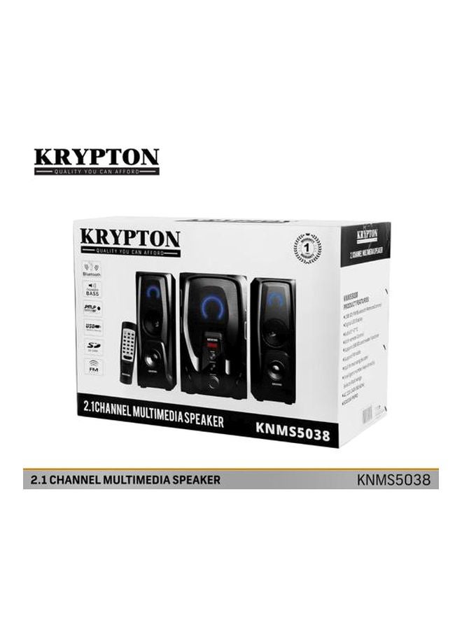 كريبتون نظام مكبر صوت بقناة متعددة الوسائط 2.1 KNMS5038 أسود - Image 3