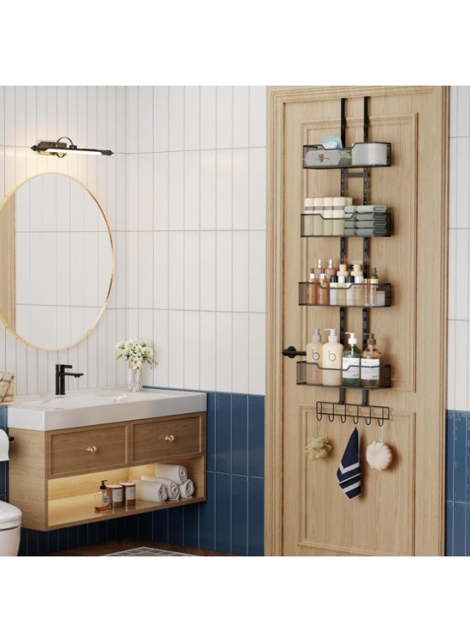 Forthcan Over The Door Purse Organizer, Adjustable 5-Hook Metal Handbag Storage Rack, Closet & Door Hanging Purse Holder - Image 4