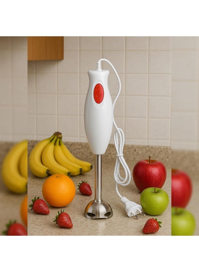 Generic 300W Electric Hand Blender with Detachable Stainless Steel Shaft and Blade, Multi-Purpose Immersion Blender for Soups, Smoothies, Milkshakes, Sauces and Baby Food, One-Touch Operation with Pulse Function, Easy to Clean, 220-240V, 1 Piece - Image 1