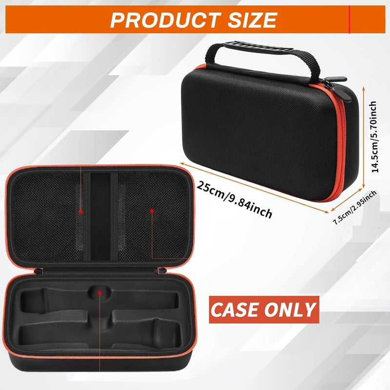 Empty Bag Only Wireless Microphone Case Portable Handheld Dual Microphone Storage Box for Singing Karaoke Travel Black - Image 1