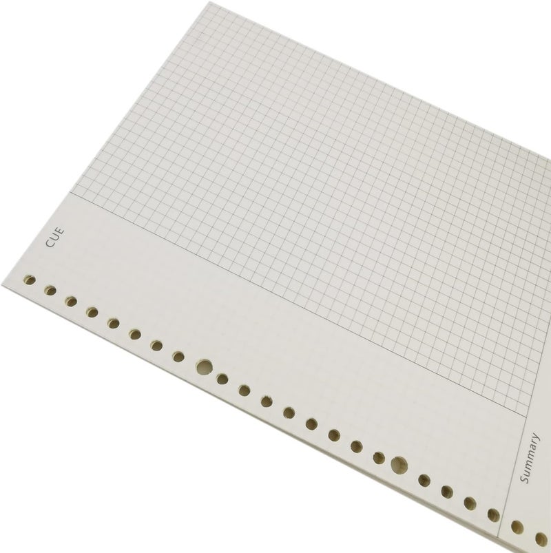 Zelten 2 Pack A4 90 Sheets/180 Pages Connell Loose Leaf Punched Paper Refills Paper for 4 Hole Binder Personal Organizer Diary Notebook Refillable Planner - Image 5