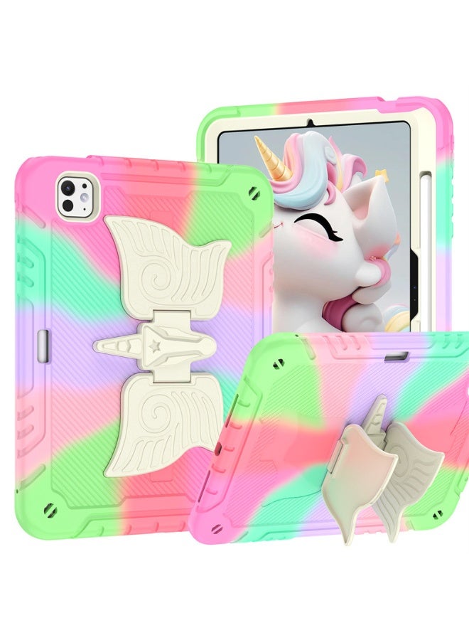 general Case for iPad Pro 11 2024 for Kids Girls with Shoulder Strap/Pencil Holder/Kickstand Cute Rugged Protective Cover for iPad Pro 11 2024 - Image 3